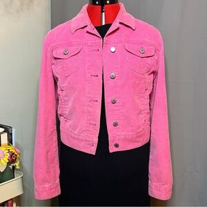 GAP Pink Corduroy Trucker Jacket